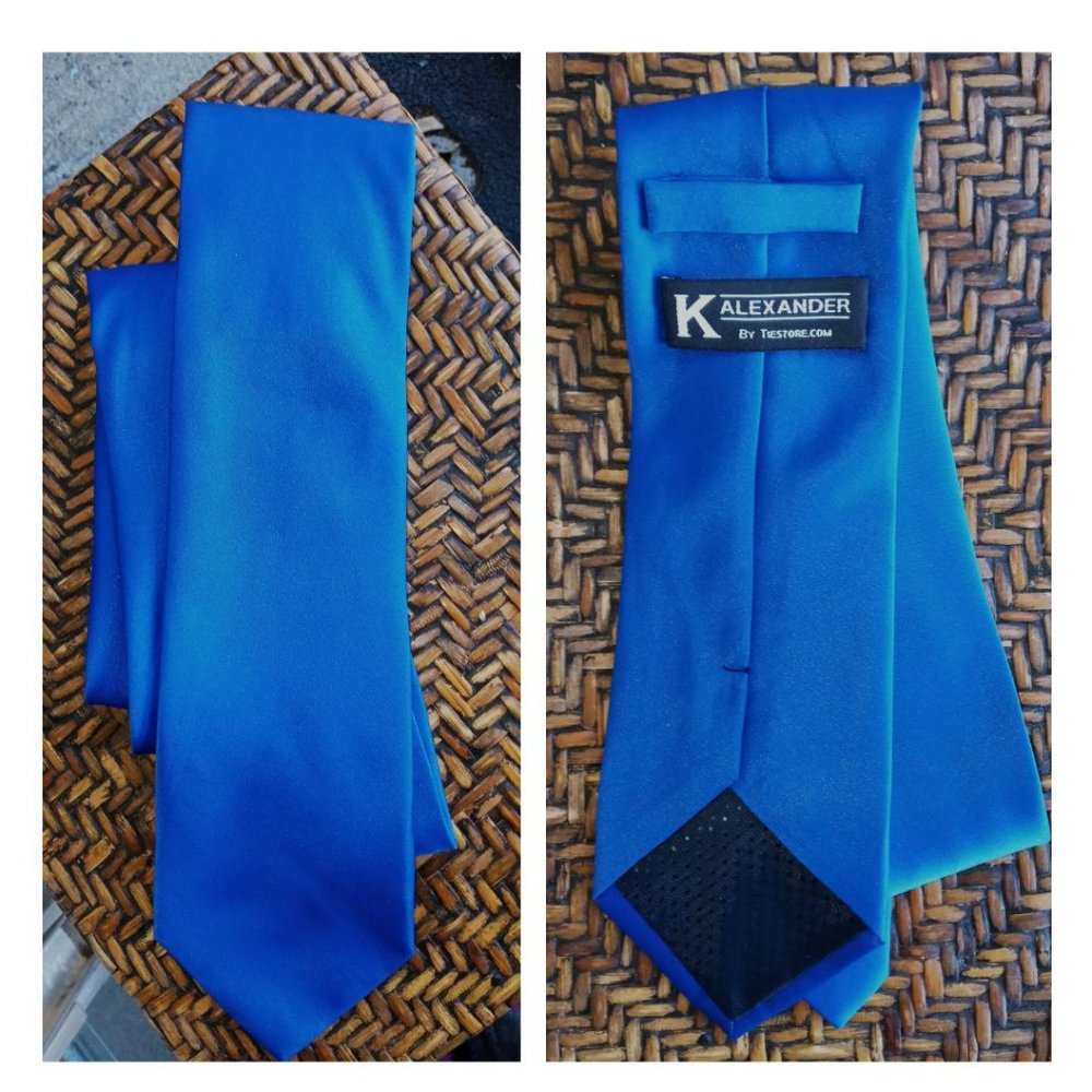 Classic neck tie - 3.5 width - royal blue
